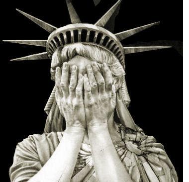weeping statue of liberty